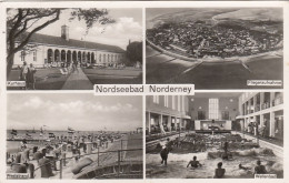 Nordseebad Norderney, Mehrbildkarte Nglum 1950? #F9012 - Otros & Sin Clasificación