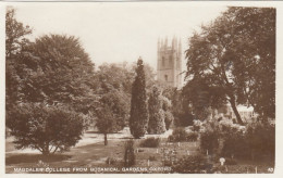 Oxford, Magdalen College From Botanical Gardens Ngl #F9146 - Altri & Non Classificati