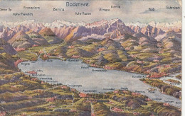 Bodensee, Panorama-Karte Gl1922 #F9151 - Autres & Non Classés