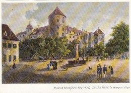 HEINRICH SCHÖNFELD Das Alte Scloß Zu Stuttgart 1840 Ngl #F9816 - Autres & Non Classés