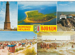 Nordseeheilbad Borkum, Mehrbildkarte Gl1979 #F8957 - Otros & Sin Clasificación