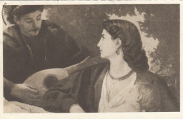 ANSELM FEUERBACH Der Mandolinenspieler Gl1953 #F9937 - Schilderijen