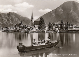 Rottach-Egern Am Tegernsee, Trachtengruppe Im Boot Gl1966 #G0959 - Autres & Non Classés