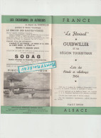 VP : Brochure : GUEBWILLER , Haut  Rhin , Liste Des  Hôtesl Et Auberges  , Alsace  , 1964 - Non Classés