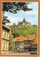 Wernigerode, Schöne Ecke Mit Blick Zum Schloss Ngl #G1256 - Sonstige & Ohne Zuordnung