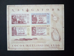 COCOS ISLAND BLOCK 9 POSTFRISCH(MINT) SEEFAHRER DER KOKOS-INSELN 1990 - Cocos (Keeling) Islands