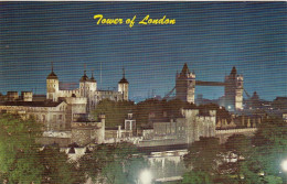 London, Tower And Tower Bridge At Night Ngl #G1416 - Other & Unclassified