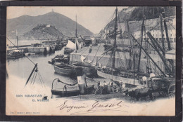 GUIPUZCOA . SAN SEBASTIAN . El Muelle . Bateaux . Animée - Guipúzcoa (San Sebastián)