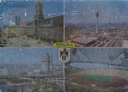 München, Mehrbildkarte, Silberdruck Glum 1970? #G1174 - Autres & Non Classés