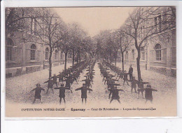 EPERNAY: Cour De Récréation, Leçon De Gymnastique, Institution Notre-dame - Très Bon état - Epernay