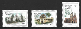 VIET NAM. N°1837-9 De 1999. Edifices. - Viêt-Nam