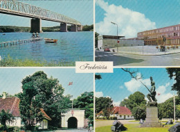 Lillebaeltsbroen, Fredericia, Raadhuset, Mehrbildkarte Gl1973 #G1578 - Denmark