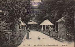 03 , Cpa  VICHY , 21 , L'Ardoisiere , Jardin Du Restaurant   (15523) - Vichy