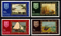 Malediven Maledives 1968 - Mi.Nr. 269 - 270 - Postfrisch MNH - Gemälde Paintings Turner Monet Van Gogh - Other & Unclassified