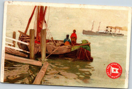 RED STAR LINE : Card H-1 From Serie H : Colour Views, By H. Cassiers - Paquebots