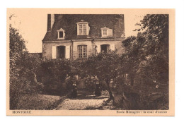 41 LOIR ET CHER  - MONTOIRE Ecole Ménagère, La Cour D'entrée (voir Description) - Montoire-sur-le-Loir