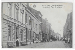 56377  Vise  Rue  De  La Station  Prise  De La Place  De  La  Gare - Wezet