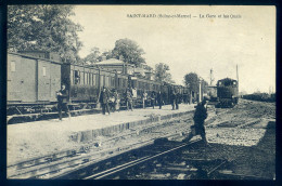 Cpa Du 78 Saint Mard -- La Gare Et Les Quais   MAI24-15 - Autres & Non Classés