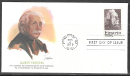 USA FDC Fleetwood Cachet, 1979 13 Cents Albert Einstein - 1971-1980