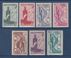 Maroc - YT PA N° 43 à 49 ** - Neuf Sans Charnière - Poste Aérienne - 1939 à 1940 - Poste Aérienne