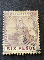 TRINIDAD  SG 140   6d Dull Purple And Bright Purple FU - Trinidad Y Tobago