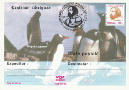 Romania 1998. Card Belgian Antarctic Expedition With Very Rare Cancel Alba-Iulia Showing Belgian Cook Michotte. - Non Classés