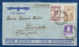 Argentina To Germany, 1934, Via Condor, Catapult Flight # L-20, SEE DESCRIPTION   (039) - Posta Aerea