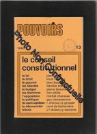 POUVOIRS [No 13 De 1980] Le Conseil Constitutionnel - Other & Unclassified