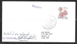 1988 Paquebot Cover, Sweden Stamp Mailed In Brunsbuttel, Germany - Lettres & Documents