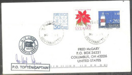 1994 Paquebot Cover, Norway Lighthouse Stamp Mailed In Southampton, UK - Covers & Documents