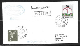 1987 Paquebot Cover, Germany Stamps Used In Matosinhos, Portugal - Cartas & Documentos