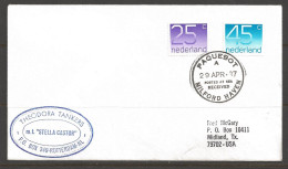 1987 Paquebot Cover, Netherlands Stamps Mailed In Milford Haven, UK - Cartas & Documentos
