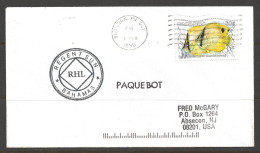 1990 Paquebot Cover,  Bahamas Stamp Mailed In San Juan, PR, USA - Bahamas (1973-...)