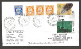 2002 Paquebot Cover,  Norway Stamps Mailed In Marseille, France.  - Lettres & Documents