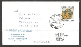 1988 Paquebot Cover,  Denmark Stamp Mailed In Southampton, UK - Cartas & Documentos