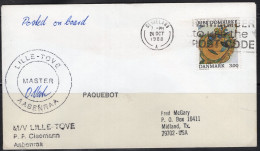 1988 Paquebot Cover,  Denmark Stamp Mailed In Cleveland, UK - Briefe U. Dokumente