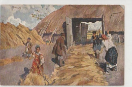 Russia. Artist Vinogradov. On The Threshing Floor - Russie