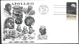 US Space Cover 1970. "Apollo 13" Launch ##03 - Stati Uniti