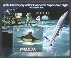Vk125 2009 Space Concorde 40Th Anniversary Supersonic Flight Apollo 40 Years Mnh - Otros & Sin Clasificación