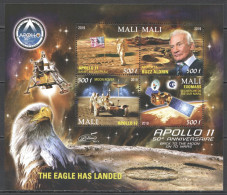 Vk104 2019 Space Apollo 11 Back To The Moon Eagle Has Landed Buzz Aldrin Kb Mnh - Autres & Non Classés