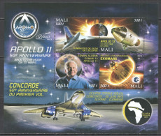 Vk103 2019 Space Apollo 11 Back To The Moon Aldrin Solar Eclipse Exomars Kb Mnh - Sonstige & Ohne Zuordnung