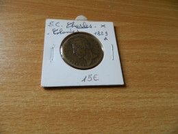 Piece 5 C Charles X Colonies 1829a - Other & Unclassified