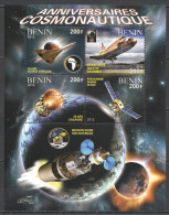 Vk074 2013 Space Anniversaries Yuri Gagarin Shuttle Columbia Solar Eclipse Mnh - Autres & Non Classés