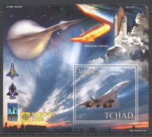 Vk056 2009 Space Shuttle Columbia Disaster Concorde Year Of Astronomy Bl Mnh - Sonstige & Ohne Zuordnung