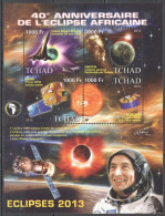 Vk045 2013 Space 40Th Anniversary African Solar Eclipse Concorde Einstein Kb Mnh - Other & Unclassified