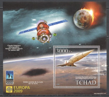 Vk054 2009 Space Station Mir Concorde Solar Eclipse Year Of Astronomy Bl Mnh - Sonstige & Ohne Zuordnung