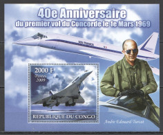 Vk043 2009 Concorde 40Th Anniversary Andre Turcat Space Year Of Astronomy Mnh - Otros & Sin Clasificación