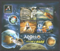 Vk050 2020 Space Apollo Next Giant Leap Apollo 11 Neil Armstrong Exomars Kb Mnh - Otros & Sin Clasificación