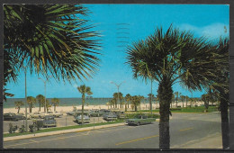 Florida, Clearwater, Gulfview Boulevard And Beach, Mailed In 1979 - Clearwater