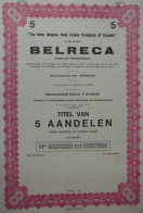 N.V. Belreca - 5 Aand. Aan Toonder - Specimen - Antwerpen - 1976 - Andere & Zonder Classificatie
